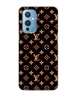 Чехол для OnePlus 9 с картинкой «Золотая монограмма LV»
