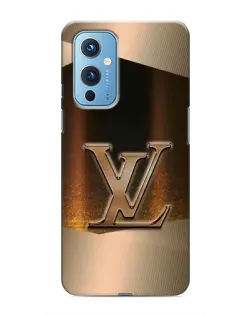 Чехол для OnePlus 9 с картинкой «LV — золотое сияние»