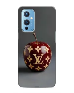 Чехол для OnePlus 9 с картинкой «Красное яблоко LV»