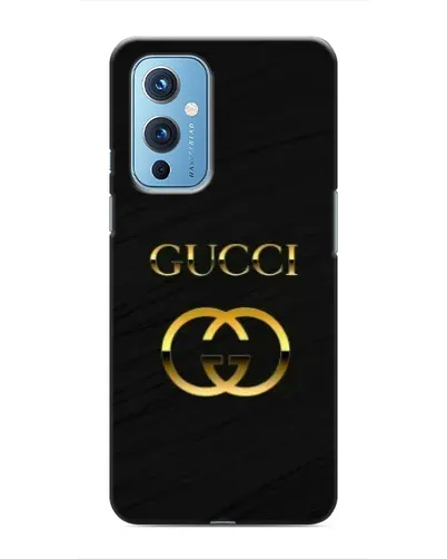 Чохол для OnePlus 9 з картинкою «Золотий логотип Gucci»