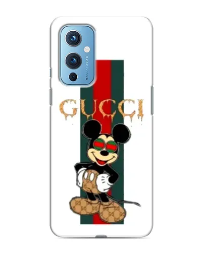 Чохол для OnePlus 9 з картинкою «Міккі Маус Gucci — смуги»