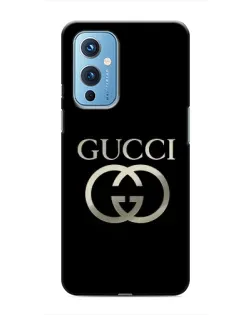 Чохол для OnePlus 9 з картинкою «Gucci — золото на чорному»
