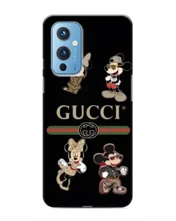 Чохол для OnePlus 9 з картинкою «Gucci — герої Disney та монограма»