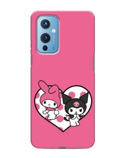 Чохол для OnePlus 9 з картинкою «Kuromi та My Melody» Чохол для OnePlus 9 з картинкою «Kuromi та My Melody»