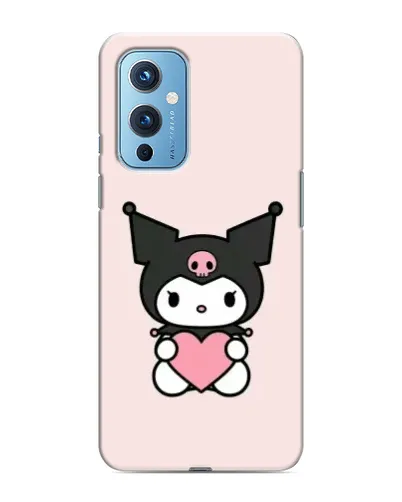 Чохол для OnePlus 9 з картинкою «Kuromi та серце»