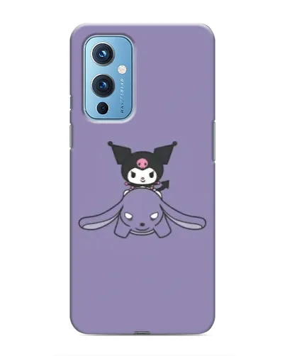 Чохол для OnePlus 9 з картинкою «Kuromi на ліловому фоні»