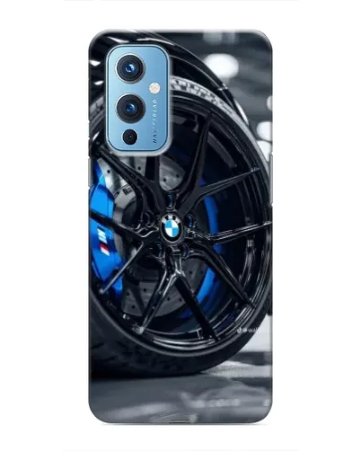 Чехол для OnePlus 9 с картинкой «Колесо BMW вблизи»