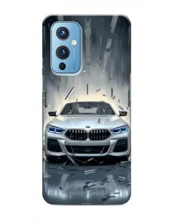 Чехол для OnePlus 9 с картинкой «BMW в свете фар»