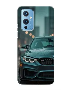 Чехол для OnePlus 9 с картинкой «BMW в огнях города»