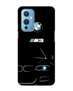 Чехол для OnePlus 9 с картинкой «Минималистичный принт BMW M3»