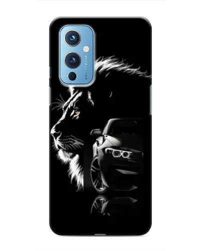 Чехол для OnePlus 9 с картинкой «BMW и лев»