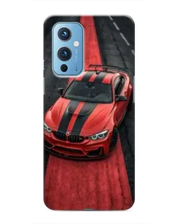 Чехол для OnePlus 9 с картинкой «BMW на красной дорожке»
