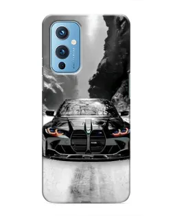 Чохол для OnePlus 9 з картинкою «BMW — акварельний дрифт» Чохол для OnePlus 9 з картинкою «BMW — акварельний дрифт»