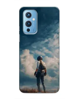 Чехол для OnePlus 9 с картинкой «Герой PUBG на скале»