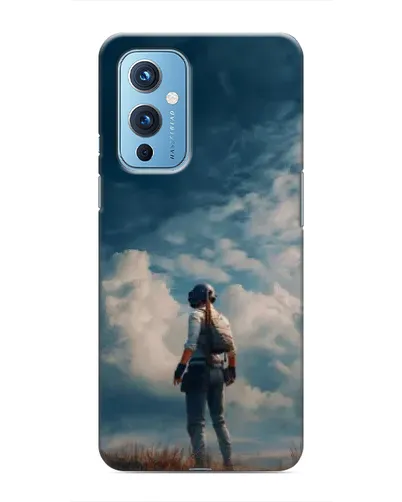 Чехол для OnePlus 9 с картинкой «Герой PUBG на скале»
