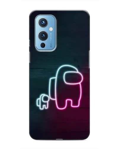Чехол для OnePlus 9 с картинкой «Among Us неон-арт» Чехол для OnePlus 9 с картинкой «Among Us неон-арт»