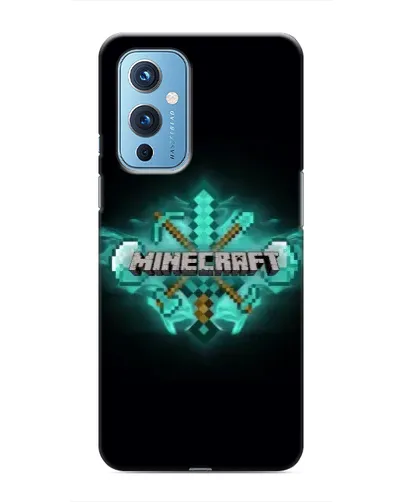 Чехол для OnePlus 9 с картинкой «Minecraft Diamond лого»