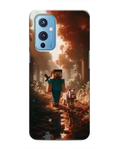Чехол для OnePlus 9 с картинкой «Стив в лесу»