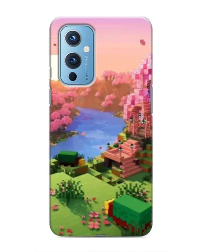 Чехол для OnePlus 9 с картинкой «Розовое дерево Minecraft»