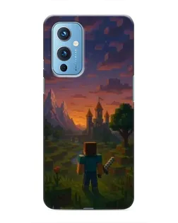 Чехол для OnePlus 9 с картинкой «Стив у башни»