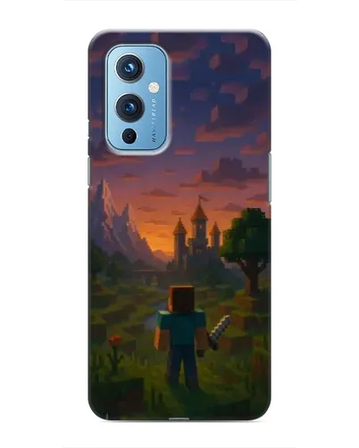 Чехол для OnePlus 9 с картинкой «Стив у башни»
