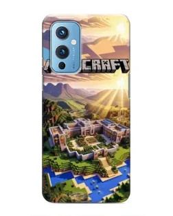 Чехол для OnePlus 9 с картинкой «Minecraft панорама»