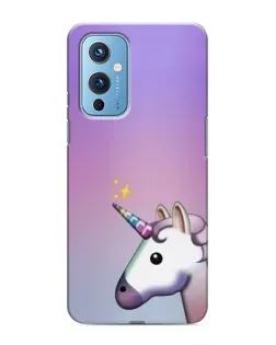 Чехол для OnePlus 9 с картинкой «Единорог градиент»