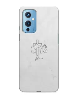 Чохол для OnePlus 9 з картинкою «Івана 3:16 Хрест» Чохол для OnePlus 9 з картинкою «Івана 3:16 Хрест»