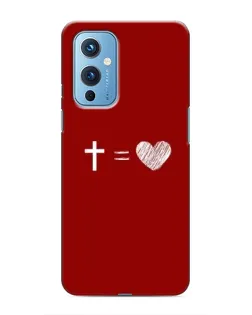 Чехол для OnePlus 9 с картинкой «Уравнение любви»