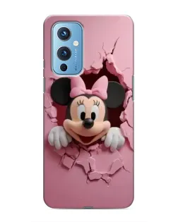 Чехол для OnePlus 9 с картинкой «Минни сквозь стену»
