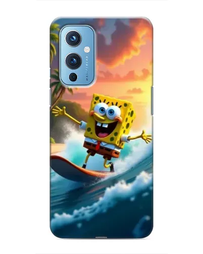 Чохол для OnePlus 9 з картинкою «Губка Боб серфінгіст»