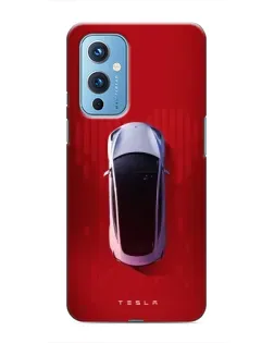 Чехол для OnePlus 9 с картинкой «Tesla Top View» Чехол для OnePlus 9 с картинкой «Tesla Top View»