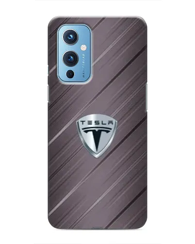 Чехол для OnePlus 9 с картинкой «Металлическая текстура Tesla» Чехол для OnePlus 9 с картинкой «Металлическая текстура Tesla»