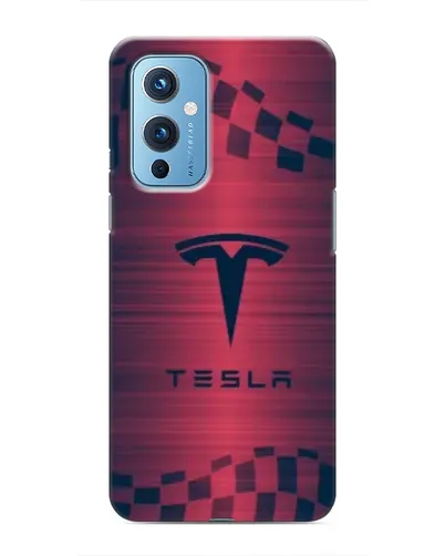 Чехол для OnePlus 9 с картинкой «Тесла красный карбон» Чехол для OnePlus 9 с картинкой «Тесла красный карбон»