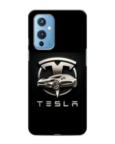 Чехол для OnePlus 9 с картинкой «Tesla — серебристое авто» Чехол для OnePlus 9 с картинкой «Tesla — серебристое авто»
