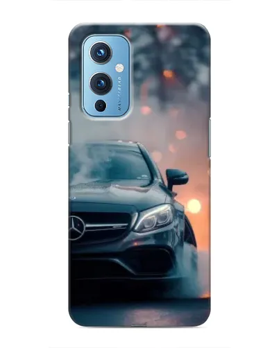 Чехол для OnePlus 9 с картинкой «Mercedes — ночной город» Чехол для OnePlus 9 с картинкой «Mercedes — ночной город»