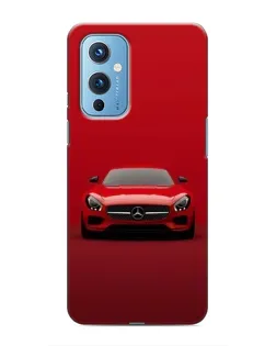 Чехол для OnePlus 9 с картинкой «Красный Mercedes AMG»