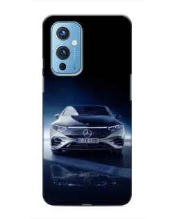 Чехол для OnePlus 9 с картинкой «Ночной Mercedes EQ»