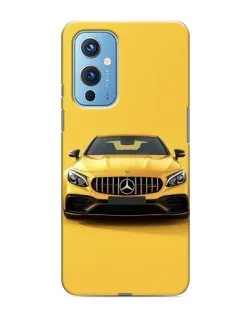 Чехол для OnePlus 9 с картинкой «Желтый Mercedes GT»
