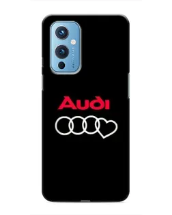 Чехол для OnePlus 9 с картинкой «Логотип Audi Heart» Чехол для OnePlus 9 с картинкой «Логотип Audi Heart»