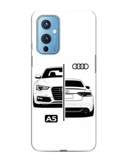 Чехол для OnePlus 9 с картинкой «Audi — контрастный дизайн»