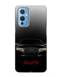 Чехол для OnePlus 9 с картинкой «Audi — градиентный контур»