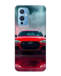 Чехол для OnePlus 9 с картинкой «Audi RS — красный стиль»