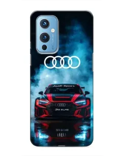 Чехол для OnePlus 9 с картинкой «Audi Sport — неон»