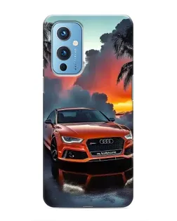 Чехол для OnePlus 9 с картинкой «Audi — закат»