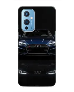 Чехол для OnePlus 9 с картинкой «Audi — ночное отражение»