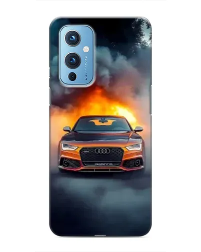Чехол для OnePlus 9 с картинкой «Audi в огненном дыму» Чехол для OnePlus 9 с картинкой «Audi в огненном дыму»