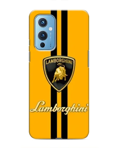 Чехол для OnePlus 9 с картинкой «Lamborghini Stripe желтый»