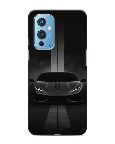 Чехол для OnePlus 9 с картинкой «Lamborghini симметрия дорог»