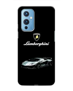 Чехол для OnePlus 9 с картинкой «Логотип Lamborghini классика»